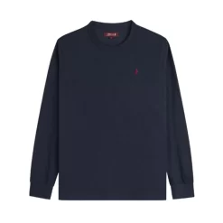 MARLBORO CLASSICS BRUSHED JERSEY T-SHIRT ΜΠΛΟΥΖΑ K/M 13MTS022-03302-704-BLUE NAVY