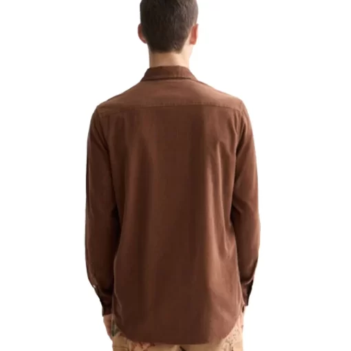 SCOTCH & SODA REGULAR FIT CORDUROY ΠΟΥΚΑΜΙΣΟ ΜΜ 181235-SC210.01-SOFT SILT - Image 3