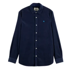 SCOTCH & SODA REGULAR FIT CORDUROY ΠΟΥΚΑΜΙΣΟ ΜΜ 181235-SC401.01-SKY CAPTAIN