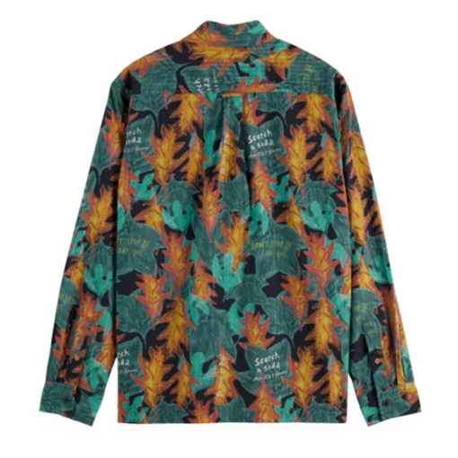 SCOTCH & SODA STRUCTURED PRINTED ΠΟΥΚΑΜΙΣΟ ΜΜ 181256-SC300.07-CAMO LEAF AOP - Image 2