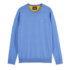 SCOTCH & SODA CORE REGULAR FIT ECOVERO BLEND CREWNECK ΠΟΥΛΟΒΕΡ 181326-SC410.05-BLUE BONNET