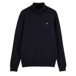 SCOTCH & SODA ECOVERO BLEND TURTLENECK ΠΛΕΚΤΟ 181341-SC030.04-ANTHRACITE