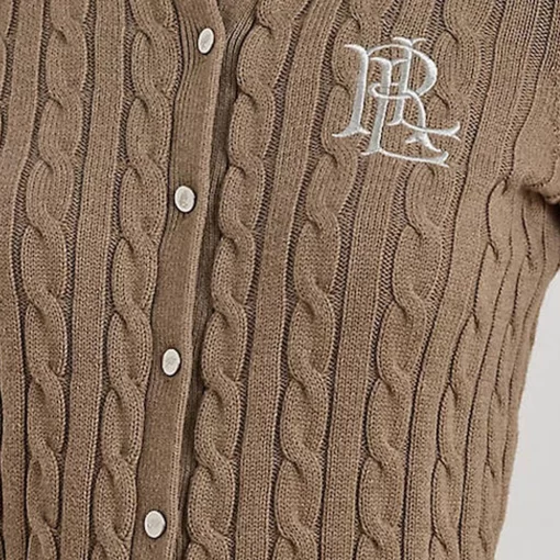 LAUREN RALPH LAUREN RALHAN CABLE-KNIT COTTON ΖΑΚΕΤΑ 200932225012-ADIRONDACK HEATHER - Image 2