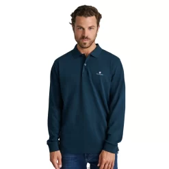 NAVY & GREEN MΠΛOYZAKI ΠΟΛΟ ΜΟΝΟΧΡΩΜΟ MM 24GE.500.8-DARK PETROL