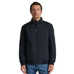 NAVY & GREEN ΤΖΑΚΕΤ ΜΕ ΑΠΟΣΠΩΜΕΝΗ ΚΟΥΚΟΥΛΑ 24HS.008.1-NAVY