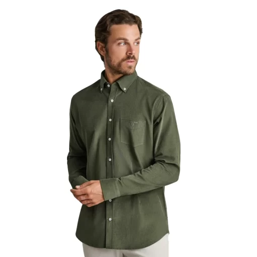 NAVY & GREEN ΠΟΥΚΑΜΙΣΟ 24NG.SD146/1B.1-DARK OLIVE