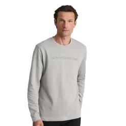 NAVY & GREEN ΜΠΛΟΥΖΑ ΛΑΙΜΟΚΟΨΗ M/M 24TU.344/R-GREY STONE