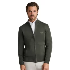 NAVY & GREEN ΠΛΕΚΤΗ ΒΑΜΒΑΚΕΡΗ ΖΑΚΕΤΑ ΜΕ ΦΕΡΜΟΥΑΡ 24YM.454/GZ.6-DEEPEST GREEN