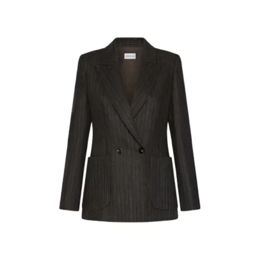 MARELLA ANDREIS DOUBLE-BREASTED PURE WOOL ΣΑΚΑΚΙ 2523046172-005-GREY