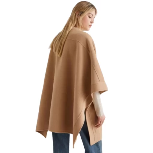 MARELLA CANTORE WOOL-BLEND CAPE ΠΑΛΤΟ 2523736016-001-BEIGE - Image 3