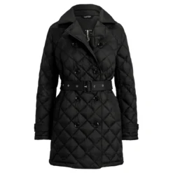 LAUREN RALPH LAUREN DIAMOND-QUILTED TRENCH ΜΠΟΥΦΑΝ 297979514001-BLACK