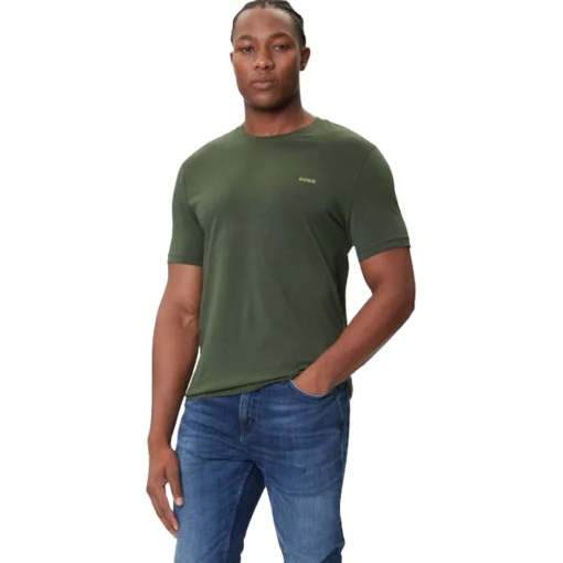 HUGO T-SHIRT ΜΠΛΟΥΖΑ DERO222 50466158-309-DARK GREEN - Image 2