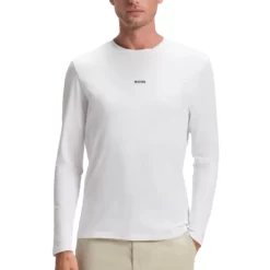 BOSS T-SHIRT ΜΠΛΟΥΖΑ TCHARK 50473286-100-WHITE