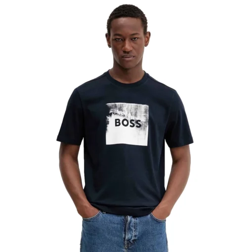 BOSS T-SHIRT ΜΠΛΟΥΖΑ TE WHEEL 50546381-404-DARK BLUE - Image 2