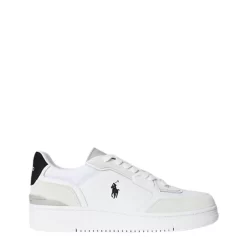 POLO RALPH LAUREN OPN MΑSTER PP LOW TOP LACE SNEAKERS ΠΑΠΟΥΤΣΙ 809974026001-WHITE/BLACK