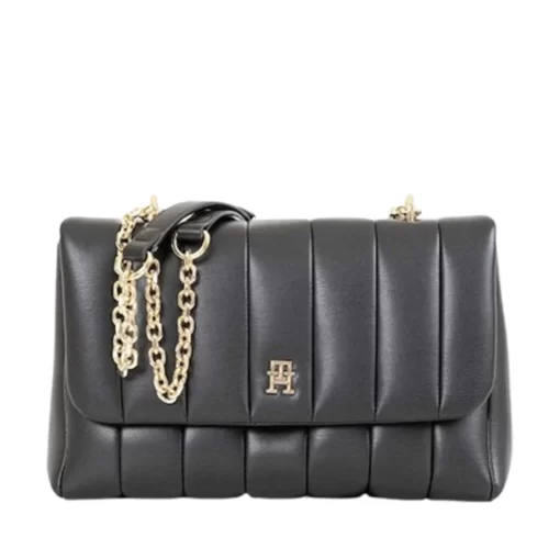 TOMMY HILFIGER TH GRACE MED CROSSOVER ΤΣΑΝΤΑ ΩΜΟΥ AW0AW17669-BDS-BLACK
