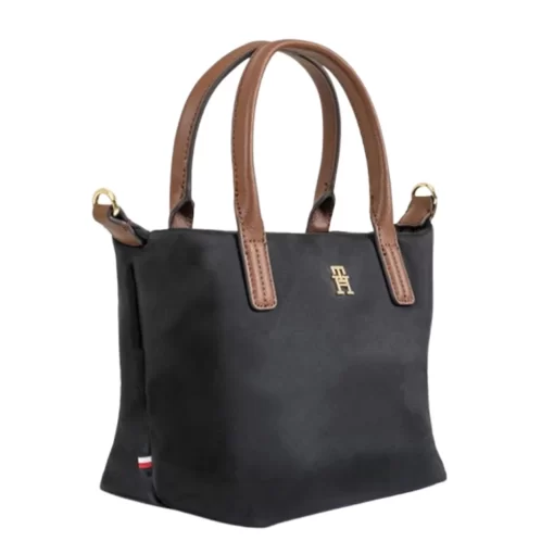 TOMMY HILFIGER POPETTE MINI TOTE ΤΣΑΝΤΑ ΧΕΙΡΟΣ/ΩΜΟΥ AW0AW17709-BDS-BLACK - Image 3