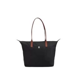 TOMMY HILFIGER POPETTE TOTE ΤΣΑΝΤΑ ΧΕΙΡΟΣ/ΩΜΟΥ AW0AW17711-BDS-BLACK