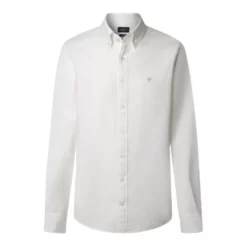 HACKETT TAILORED FIT GARMENT DYED OXFORD ΠΟΥΚΑΜΙΣΟ HM3010508-800-WHITE