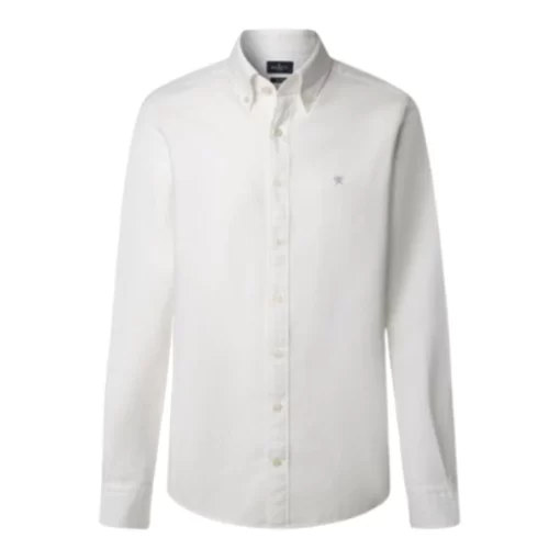 HACKETT TAILORED FIT GARMENT DYED OXFORD ΠΟΥΚΑΜΙΣΟ HM3010508-800-WHITE