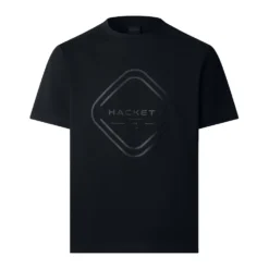 HACKETT CLASSIC FIT CLUB HOUSE T-SHIRT ΜΠΛΟΥΖΑ HM5000028-999-BLACK