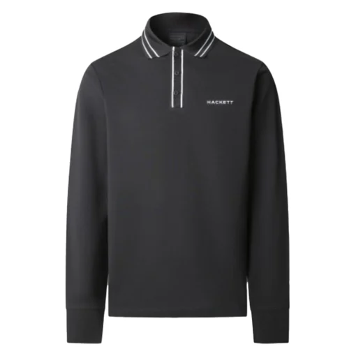 HACKETT HS JACQ TIPPED LS ΜΠΛΟΥΖΑ ΑΝΔΡΙΚΟ POLO ΜΠΛΟΥΖΑ HM5500006-999-BLACK