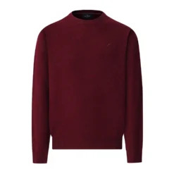 HACKETT LAMBSWOOL CREW-NECK ΠΟΥΛΟΒΕΡ HM7000075-299-BURGUNDY RED