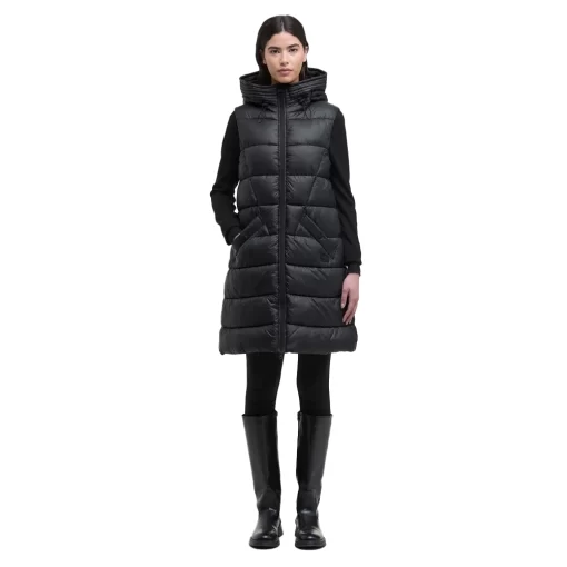 BARBOUR INTERNATIONAL CECILLA PUFFER ΜΑΚΡΥ ΓΙΛΕΚΟ LGI0210-BK11-BLACK - Image 2