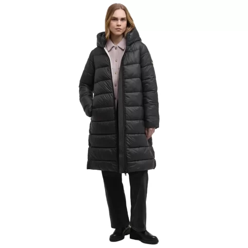 BARBOUR INTERNATIONAL LONGLINE OLIVIOS PUFFER ΜΠΟΥΦΑΝ LQU1862-BK11-BLACK - Image 2