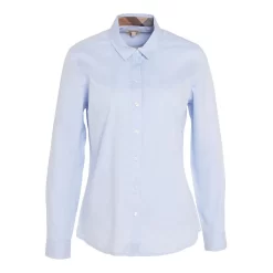 BARBOUR DERWENT ΠΟΥΚΑΜΙΣΟ LSH1409-BL13-PALE BLUE/HESSIAN TARTAN