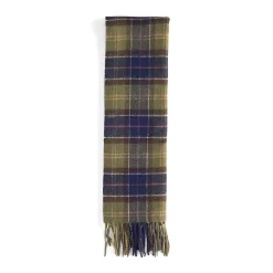BARBOUR LAMBSWOOL TATTERSALL ΚΑΣΚΟΛ USC0005-GN92-FOREST/BRONZE BROWN