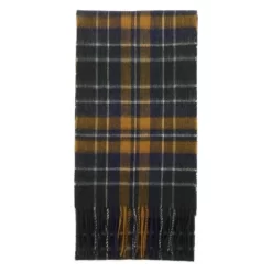 BARBOUR NEW CHECK TARTAN ΚΑΣΚΟΛ USC0137-GN92-FOREST/BRONZE BROWN
