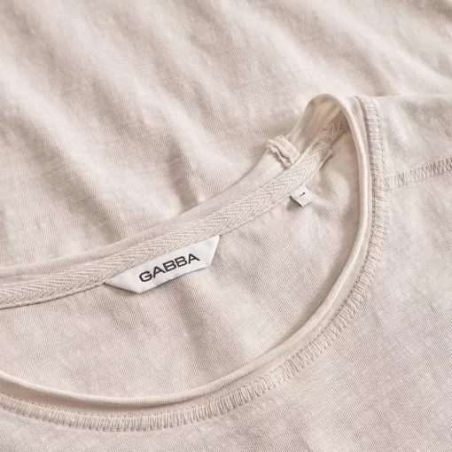 GABBA GABKOSTANT NEW SS T-SHIRT ΜΠΛΟΥΖΑ 11566-0035-WHITE ALMOND - Image 2
