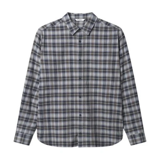 GABBA SVEN REG CREPE LS ΠΟΥΚΑΜΙΣΟ 11756-0009-BLUE CHECK