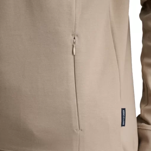 NAVY & GREEN ΜΠΛΟΥΖΑ ΦΟΥΤΕΡ ΛΑΙΜΟΚΟΨΗ 24TU.341/2R-SIMPLY TAUPE - Image 2