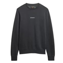 SUPERDRY SDSW MICRO LOGO CREW ΦΟΥΤΕΡ M2014007A-AFB-WASHED BLACK