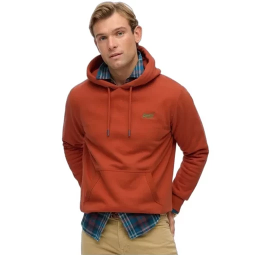 SUPERDRY OVIN ESSENTIAL LOGO HOODIE HB ΦΟΥΤΕΡ M2014404A-9RF-AUTUMN GLAZE BROWN - Image 2