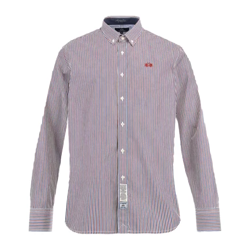LA MARTINA ΠΟΥΚΑΜΙΣΟ Μ/Μ MBC007-PP724-S7371-OPTWHITE/NAVY/POPRED
