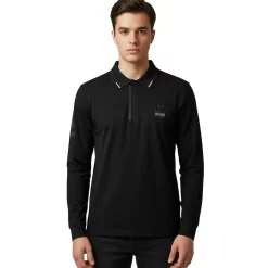 LA MARTINA POLO ΜΠΛΟΥΖΑ Μ/Μ MBP602-JS404-09999-BLACK