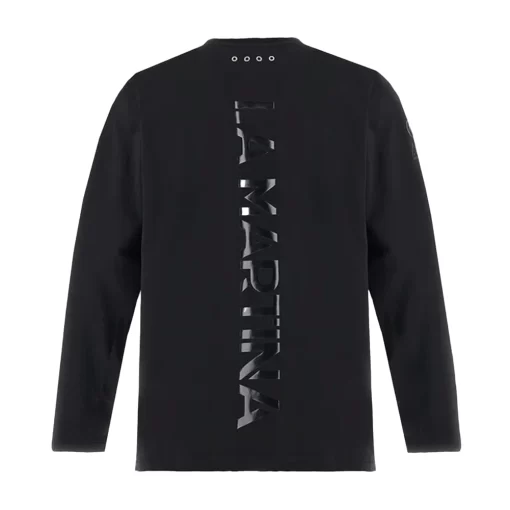 LA MARTINA T-SHIRT ΜΠΛΟΥΖΑ Μ/Μ MBR600-JS324-09999-BLACK - Image 2